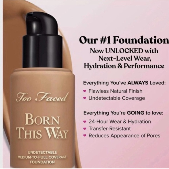 Two Faced Born This Way foundation Vanilla - Picture 4 of 5
